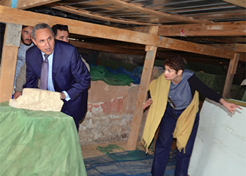 Visite du Ministre de la Culture Monsieur Azzedine Mihoubi  à la Maison de la Tigresse, Lambèse (2 octobre 2017)